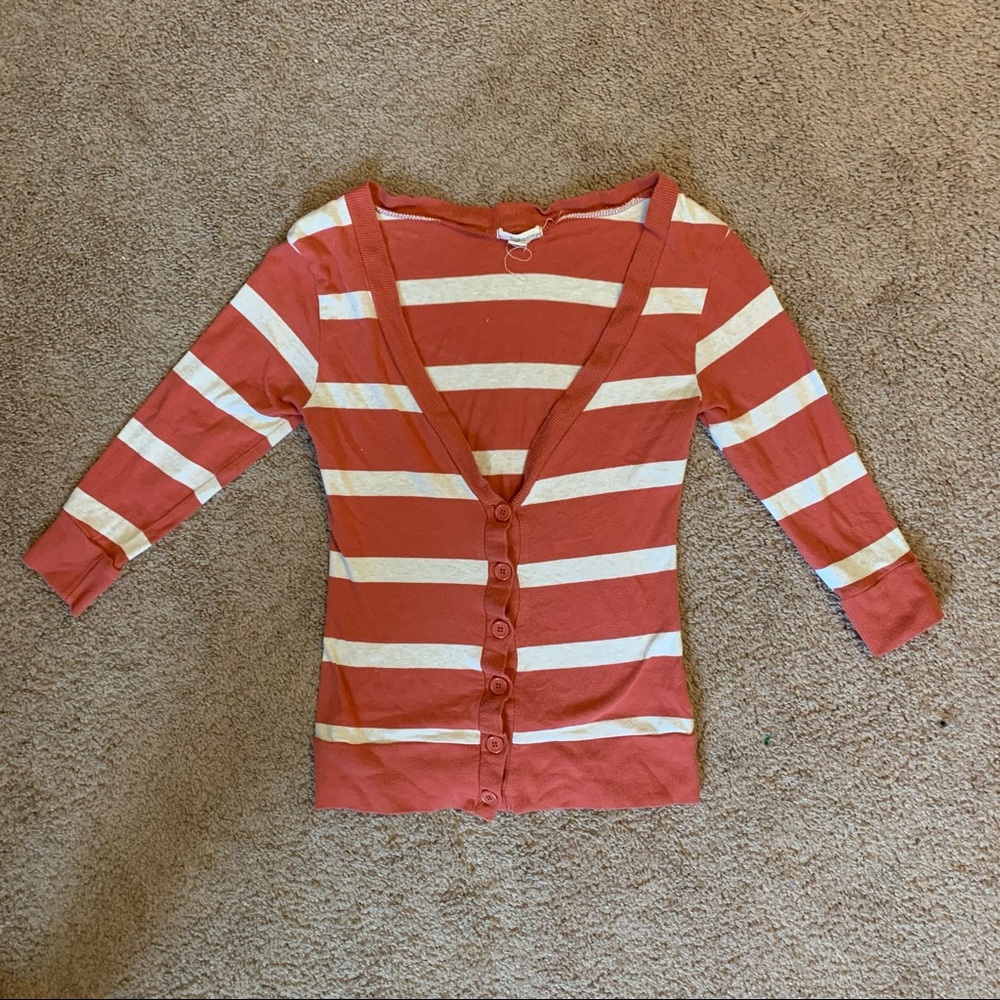 Zenana Outfitters Stripped Cardigan